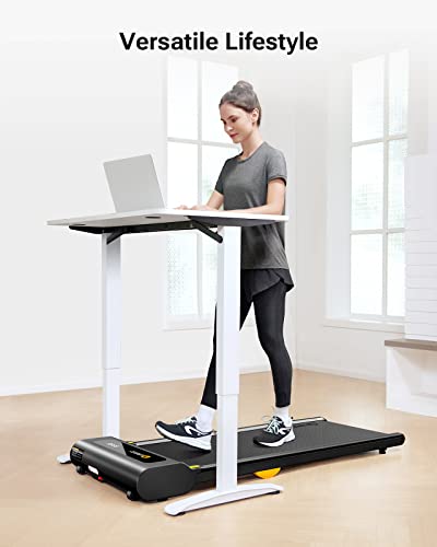 UREVO Treadmill, 2.25HP Walking pad with Double Shock Absorption, Under desk treadmill with Remote Control and LED Display, Walking treadmill with Large Running Area for Home/Office